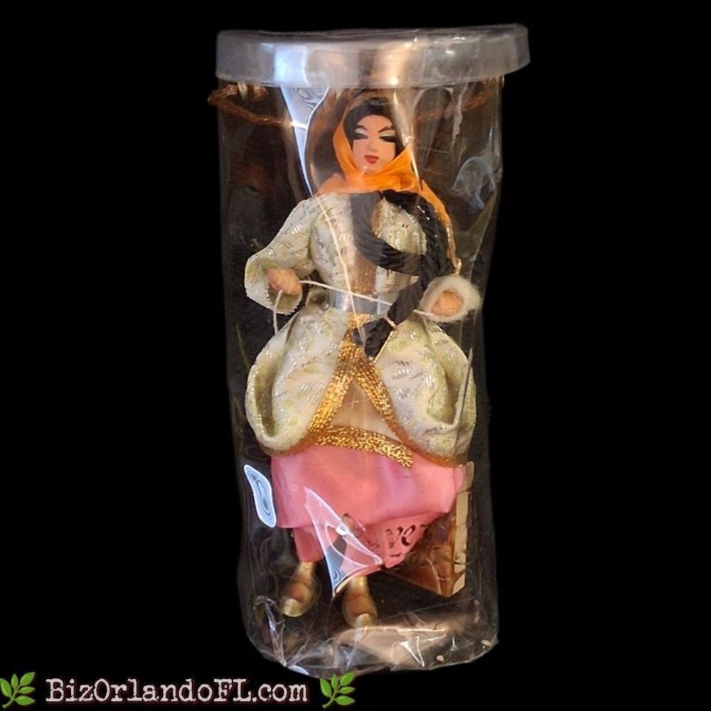 VINTAGE: Turkish Souvenir Doll w/ Traditional Festive Costume & Headscarf